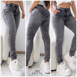 Grey Push-Up Skinny Jeans Urban Fit