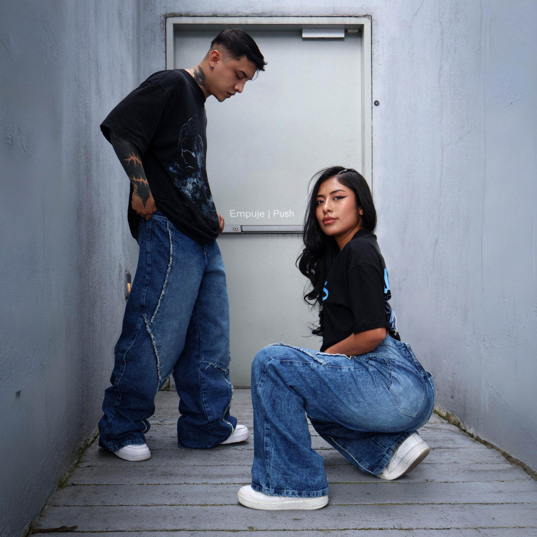 Unisex Jeans with Frayed Stitching ⚠️ Launch Sale - Limited Time Only ⚠️