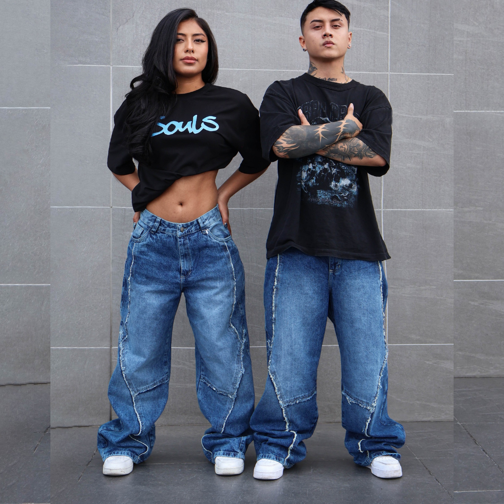 Unisex Jeans with Frayed Stitching ⚠️ Launch Sale - Limited Time Only ⚠️