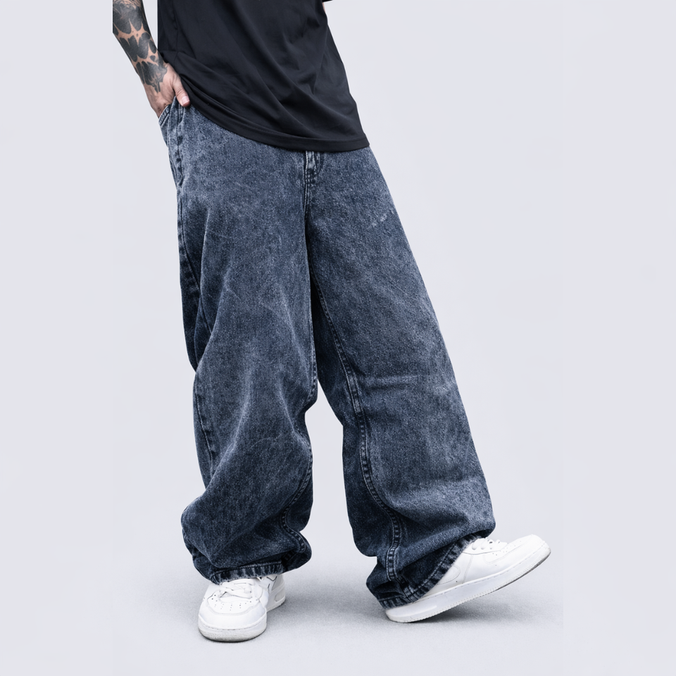 Limited Edition – Petroleum Blue Baggy Jean Launch Sale - Limited Time Only