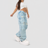 Wide-Leg Cargo Jeans Launch Sale - Limited Time Only