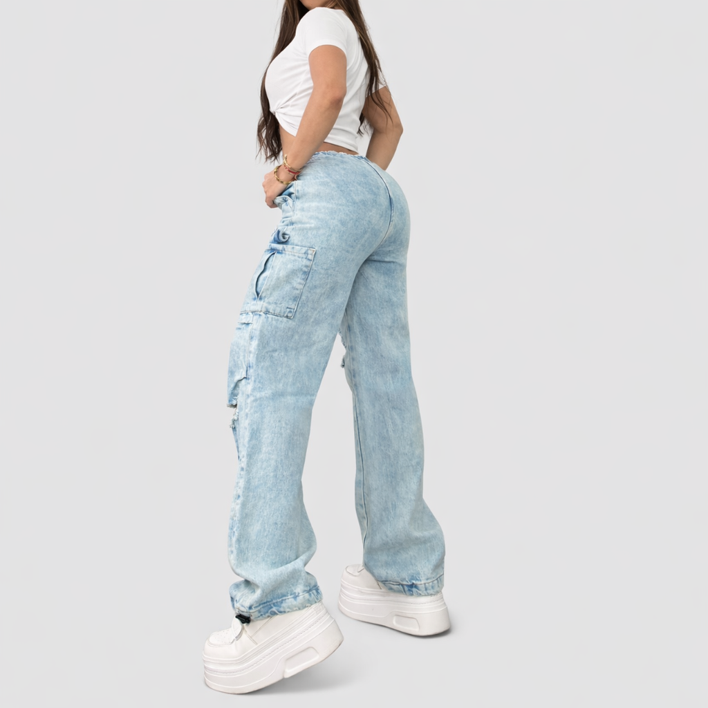 Wide-Leg Cargo Jeans ⚠️ Launch Sale - Limited Time Only ⚠️