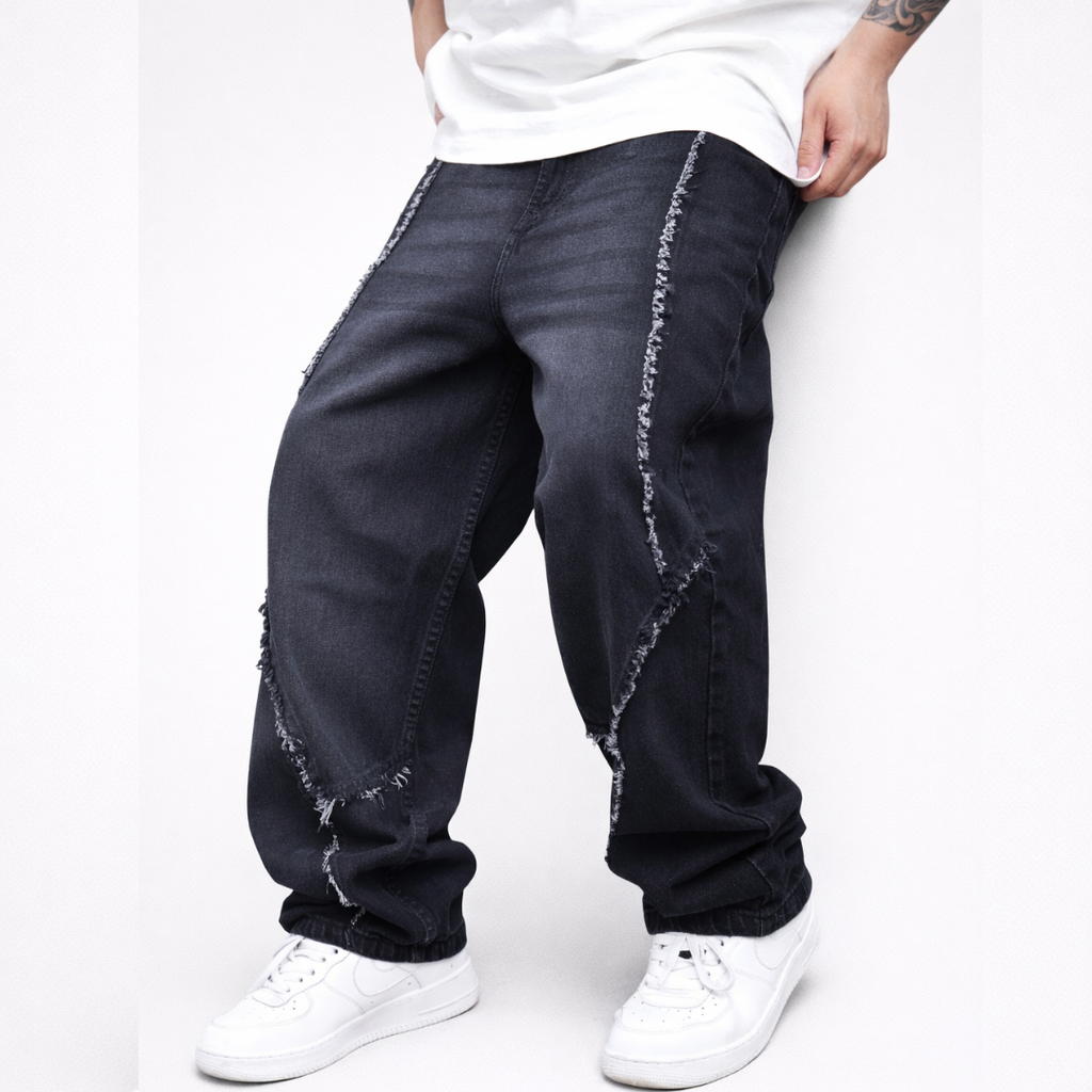 Unisex Jeans with Frayed Stitching ⚠️ Launch Sale - Limited Time Only ⚠️