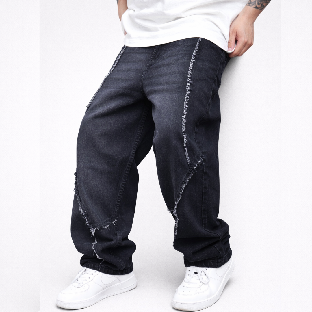 Unisex Jeans with Frayed Stitching ⚠️ Launch Sale - Limited Time Only ⚠️