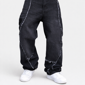 Unisex Jeans with Frayed Stitching  Launch Sale - Limited Time Only