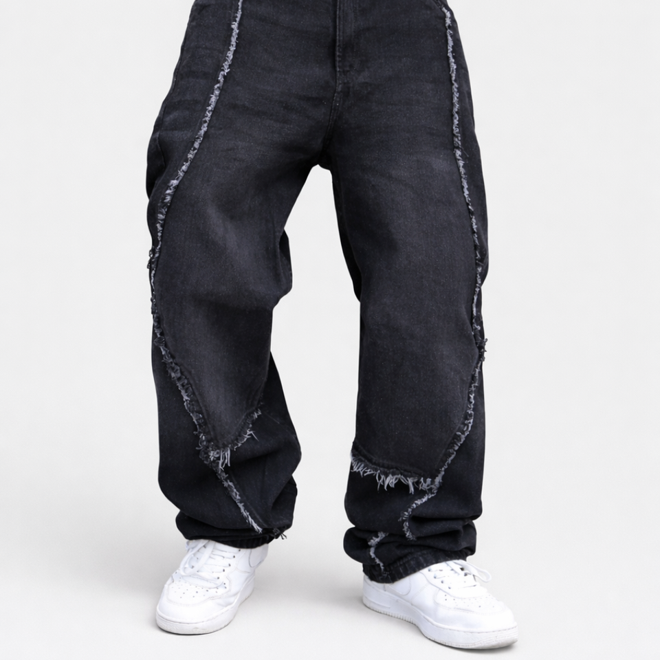 Unisex Jeans with Frayed Stitching  Launch Sale - Limited Time Only
